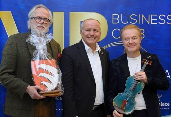 František Kinský, průvodce cyklu Modrá krev a Pavel Šporcl, houslový virtuos